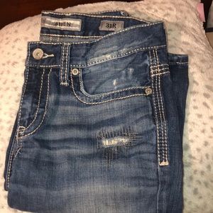distressed BKE jeans